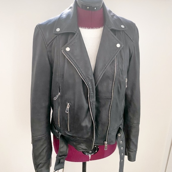 All Saints Jackets & Blazers - Genuine leather Moto jacket size M